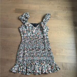 Free the Roses Multicolor Floral Kids Dress